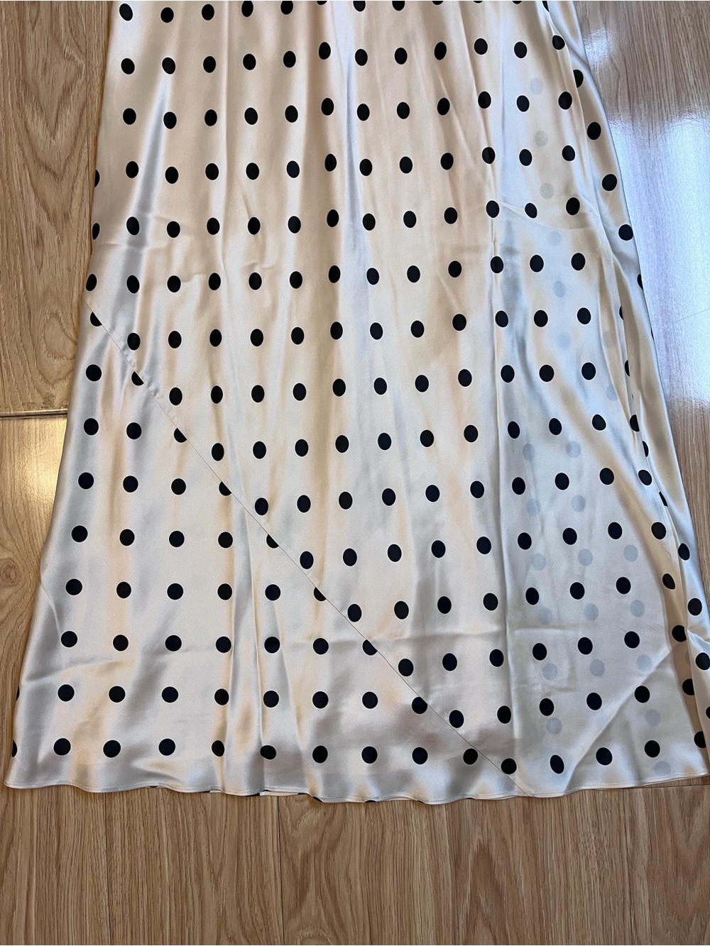 NWT* Parma Silk Dress | Seasonal — Sundae Dot, L - Picture 5 of 6
